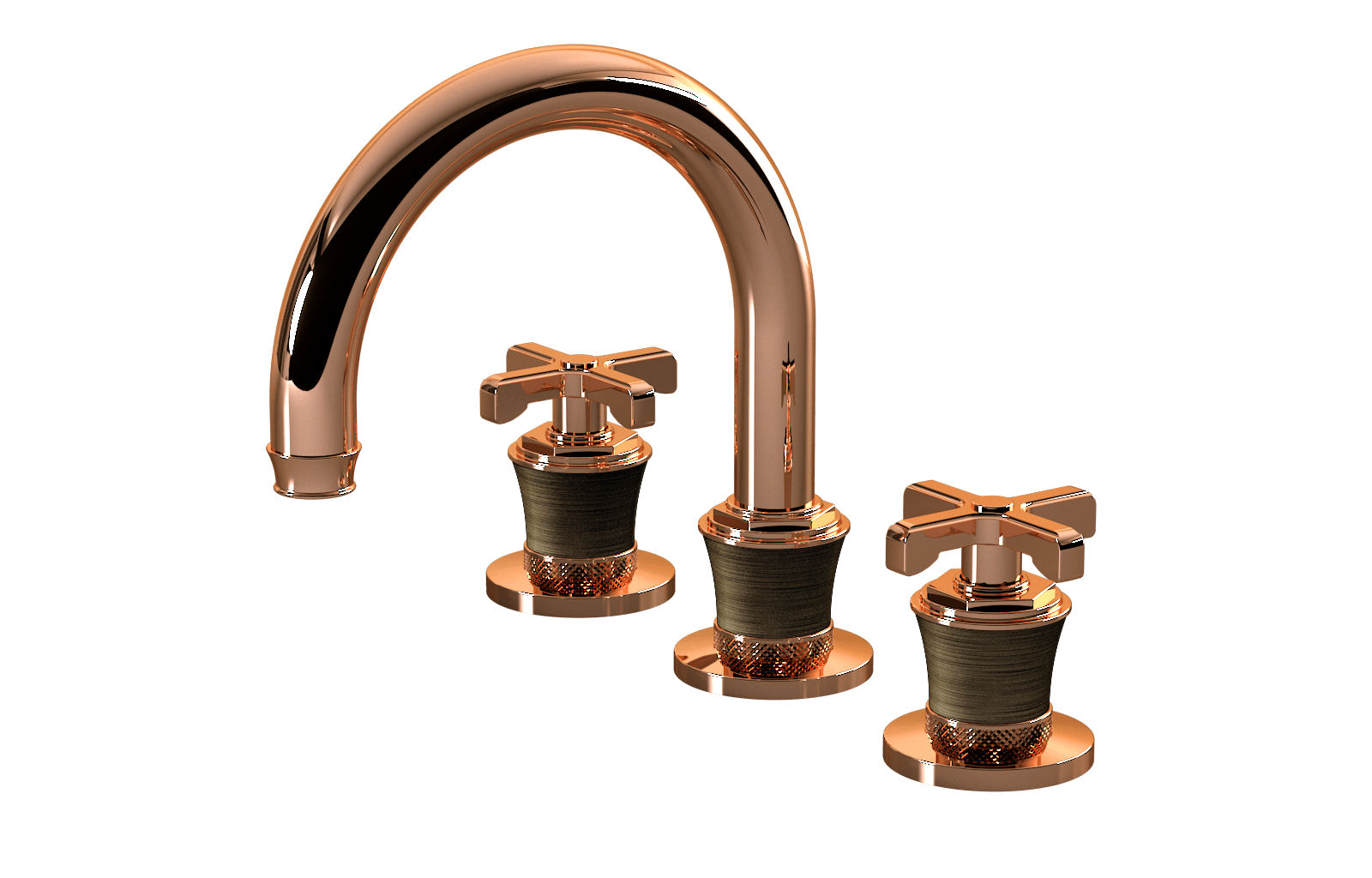 E-11612-R3VBB-C20B-RG Смеситель для умывальника на 3 отвертия GRAFF Vignola