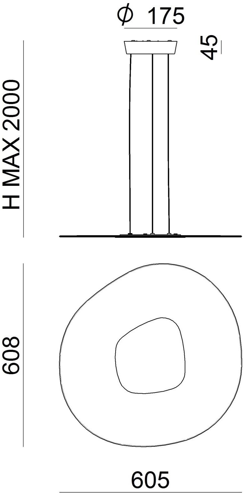 Linea Light Group Подвесной светильник из стекла Antigua sun-id-1461566 - Вид №3