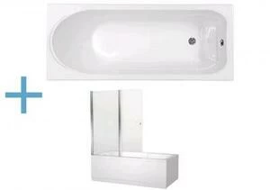 Акриловая ванна Aquanet West 160x70 (+ шторка Aquanet Alfa 4 NF6222-pivot)