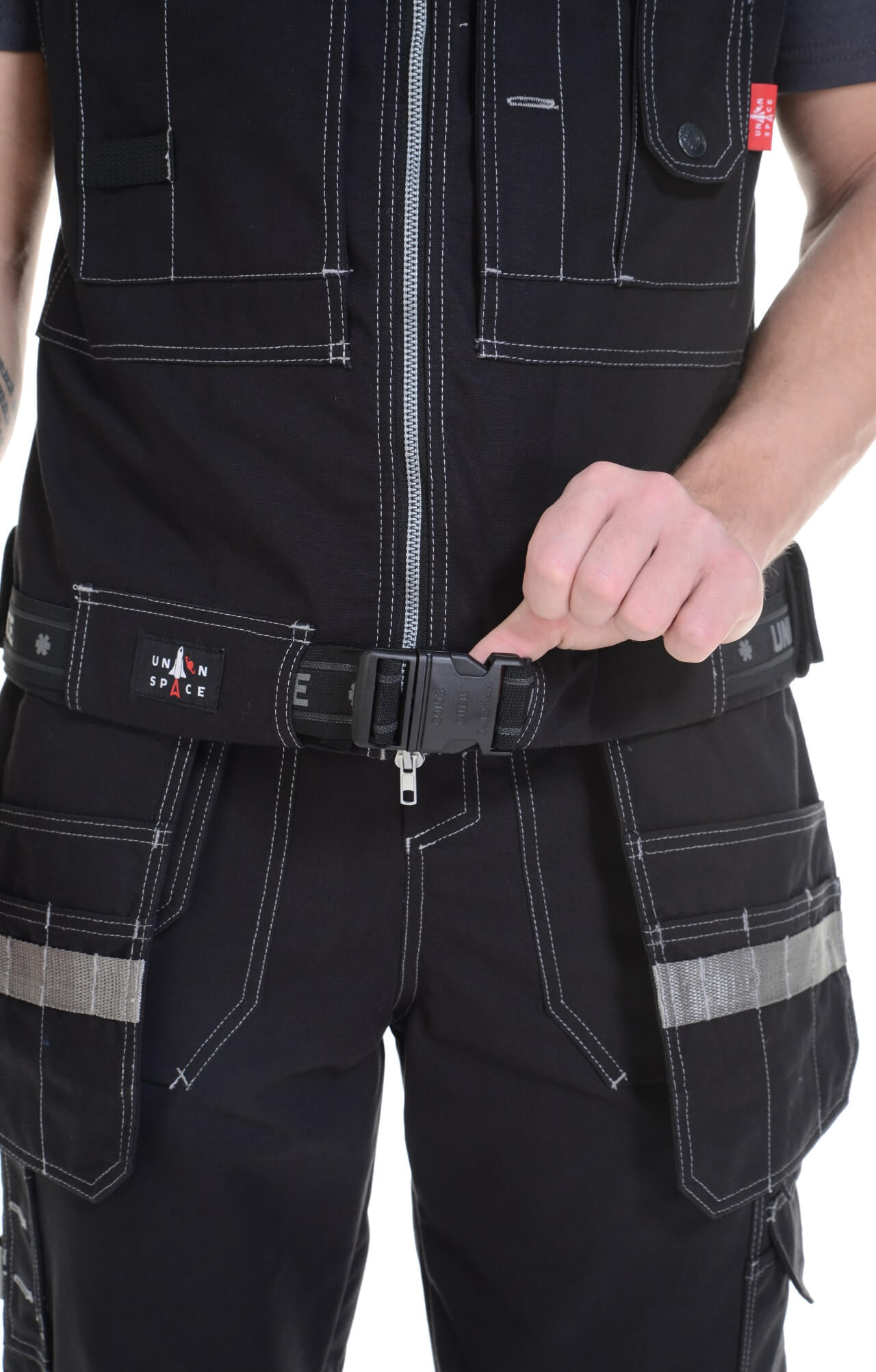 62599 Жилет  черный Union Space  Летняя спецодежда  размер 52-54  - Вид №13