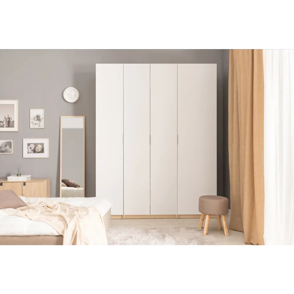 Дверь Лион 39.6x225.8x1.8 см ДСП цвет белый Santreyd STLM-2070098 - Вид №10