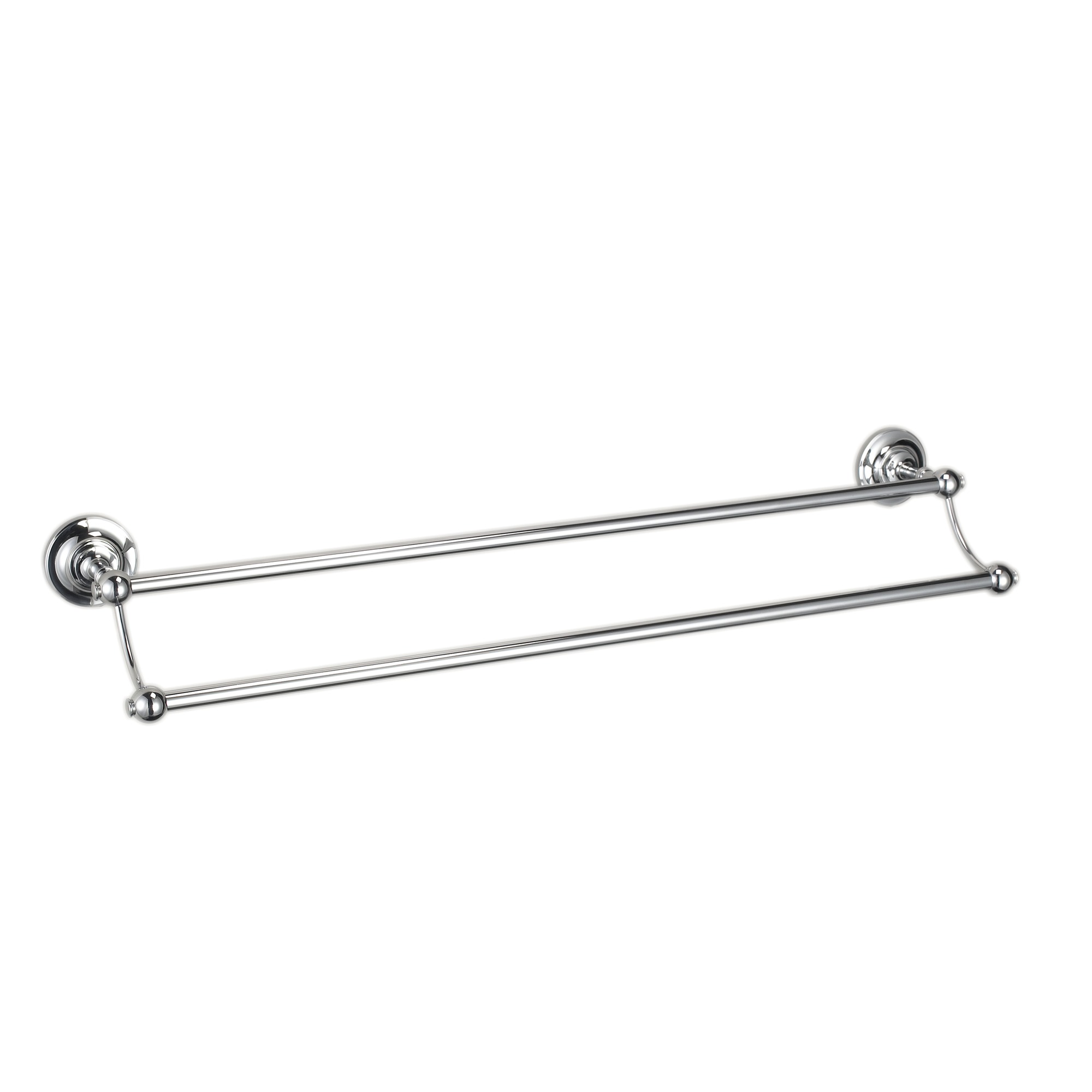 Traditional bathrooms Двойная вешалка для полотенец в стиле ретро Tb618variantenauch Латунь / фарфор  - Вид №2