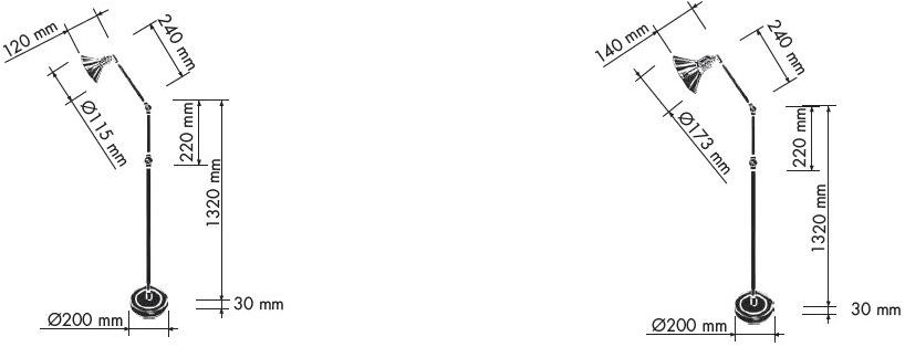 FEDE Регулируемый торшер из латуни sun-id-1487328 - Вид №4