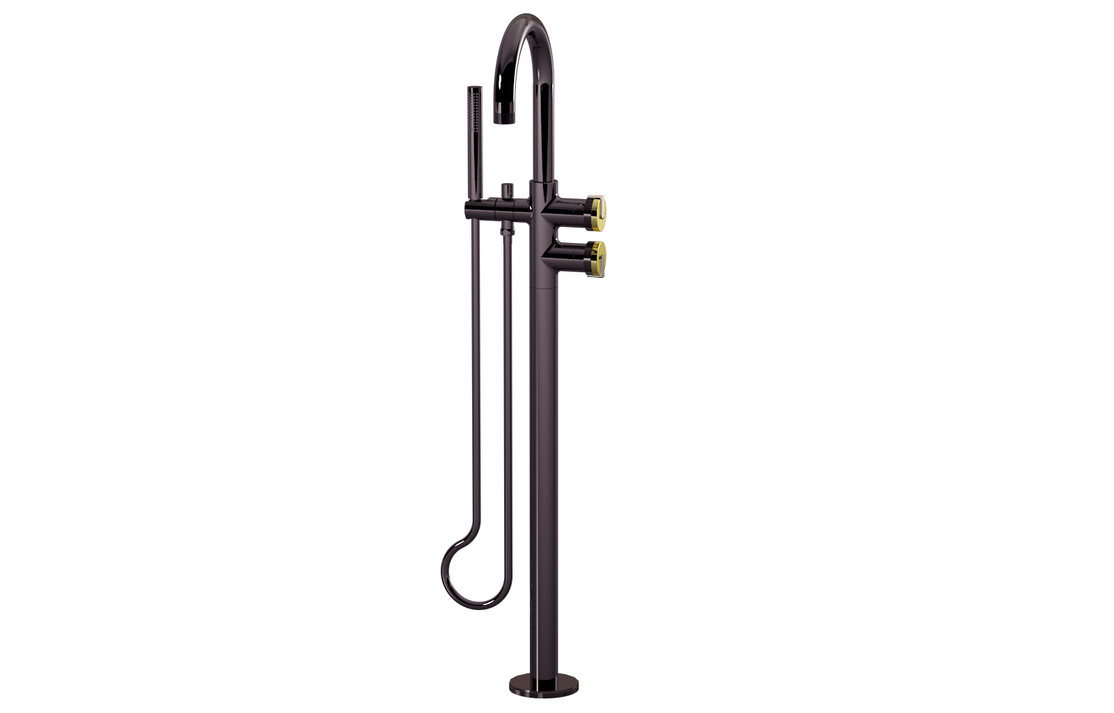 E-11554-R1PB-L1PN-OX Смеситель напольный отдельностоящий (внешняя часть) GRAFF MOD+