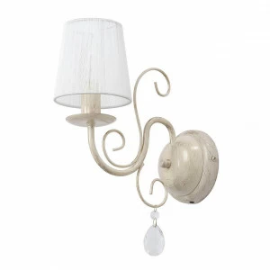 Бра металлическое с абажуром молочно-белое Vitaluce V1186/1A VITALUCE  00-3929037 Белый