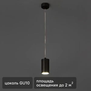 Светильник подвесной Arte Lamp Canopus 1 лампа 2 м² цвет черный 82807580 STLM-2033392
