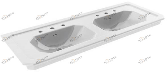 NOKEN Умывальник с двойной консолью с переливом Imagine 100137958