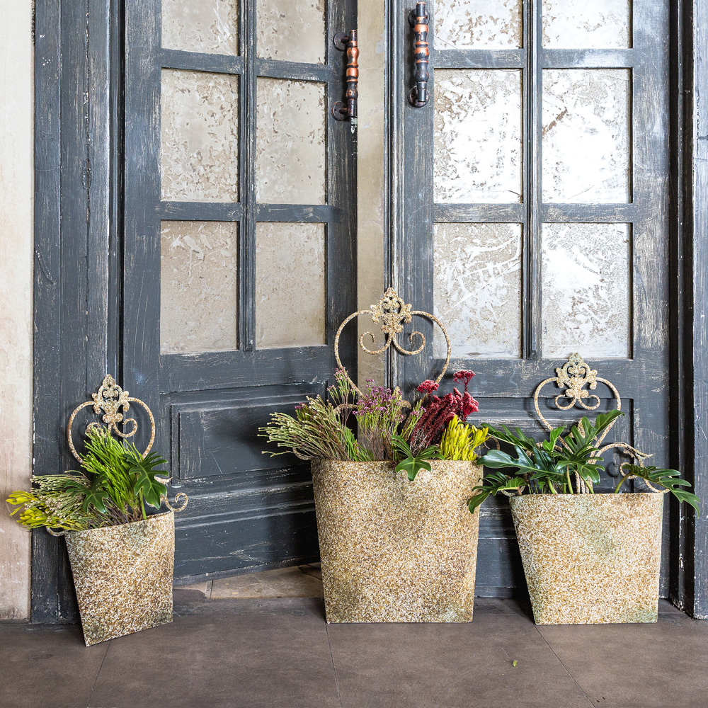 3112122 Металлическое кашпо «Верментино», версия L Object Desire  - Вид №2