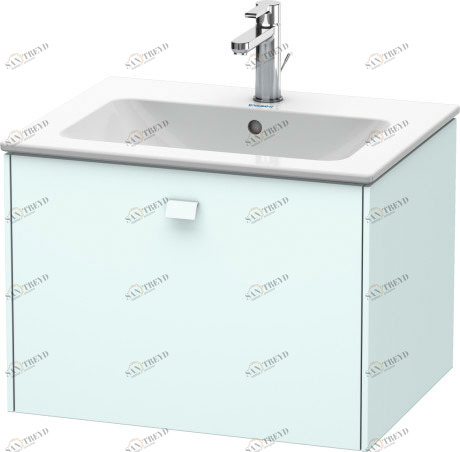 BR400100909 Brioso Тумбочка подвесная Светло-голубой матовый декор Duravit