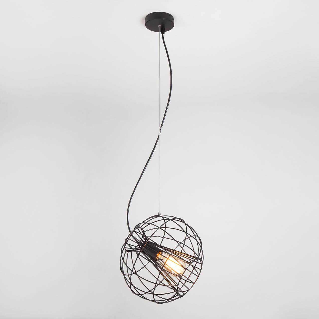 Подвесной светильник Eurosvet Sfera 50060/1 черный EUROSVET SFERA BLACK 196042 Черный  - Вид №3