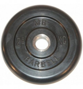 MB51-2,5 Диск обрезиненый черный mb barbell mb51-2,5 MB Barbell