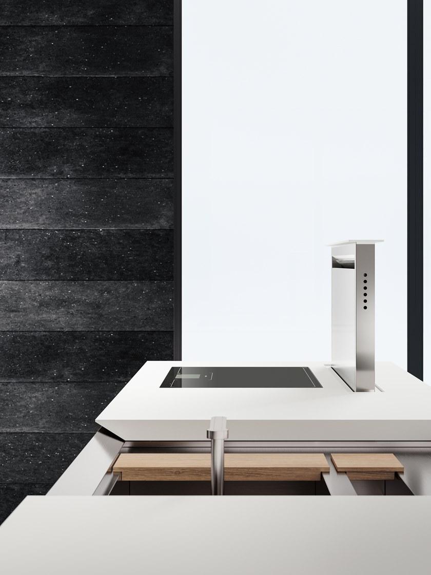 Boffi Кухня из нержавеющей стали и дерева с островом sun-id-1425941 - Вид №3