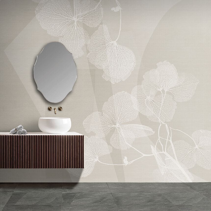 Обои с цветочными мотивами N.O.W. Edizioni CONCRETE / DRY PLANT ARCH-00022863 - Вид №1