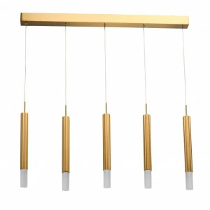 Подвесной светильник светодиодный бронза "Ракурс" 631017005 DE MARKT ДИЗАЙНЕРСКИЕ, РАКУРС 00-3890138 Белый;бронза