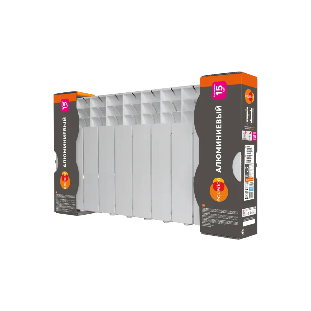 Радиатор Equation 350/90/10 секционный алюминиевый для эффективного отопления 86565606 STLM-0941672 - Вид №5