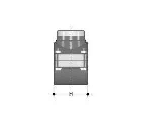 SANIT 616511 Касание седло, PVC-U
