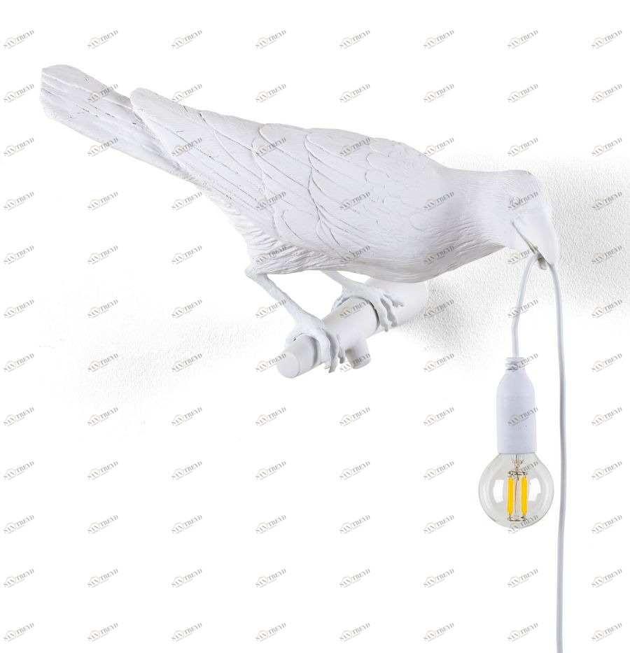 Светильник настенный Bird Lamp Looking Right, белый Seletti 14731