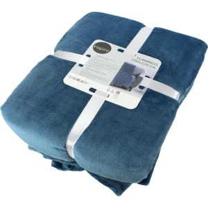 Плед Flamingo 200x220 см микрофибра цвет синий 82603095 STLM-2131741