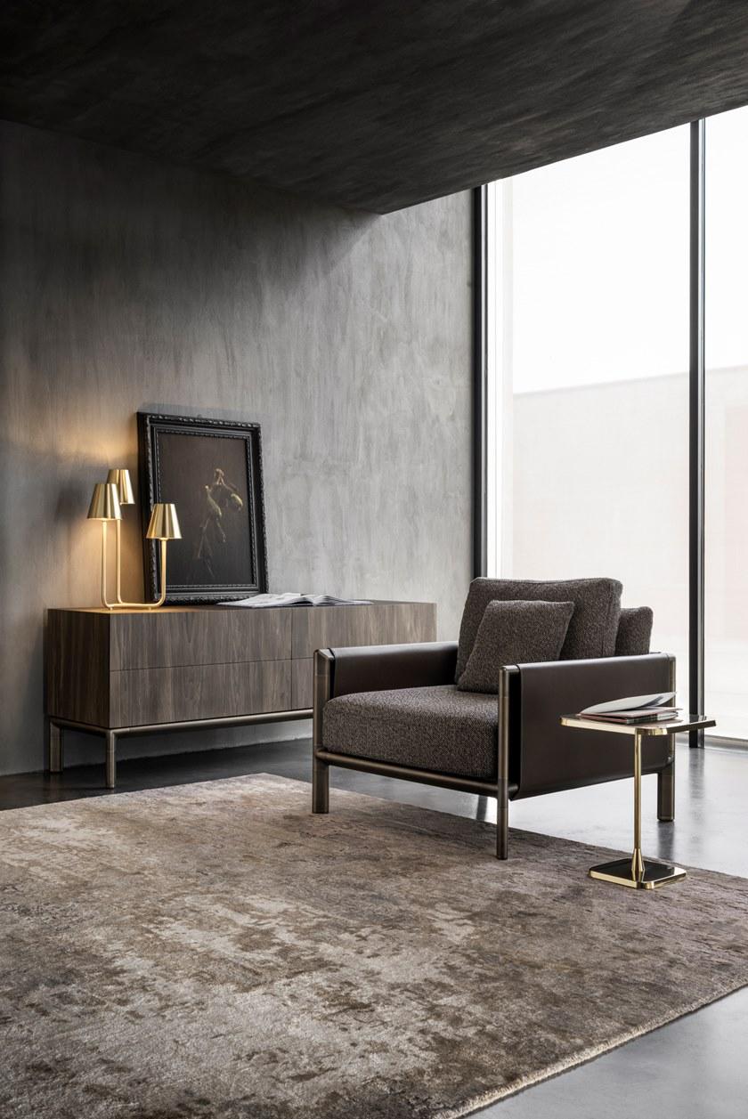 GHIDINI1961 Комод из фанерованной древесины с распашными дверцами Frame Sg303bw101 - Вид №5