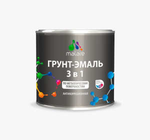 90770827 Грунт-эмаль 3 в 1 ГЭакрил060 цвет черно-серый 1 кг STLM-0375828 MALARE