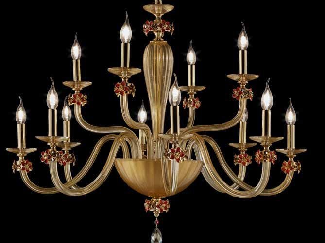 Хрустальная люстра с кристаллами Swarovski® Euroluce Lampadari Sheen ARCH-00088484