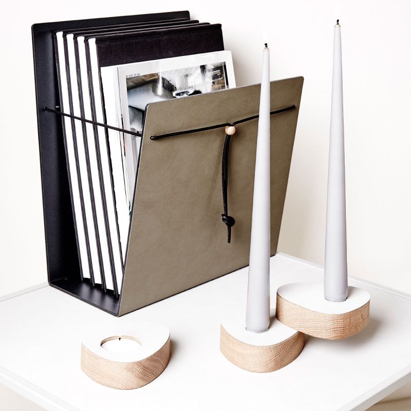 981197 Nupo anthracite держатель для журналов 31x25x11 см;LIND DNA  - Вид №2