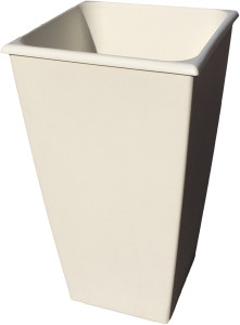 1400-1 Горшок для цветов Carre 34х34 45л(21л) Кремовый Цветочная коллекция