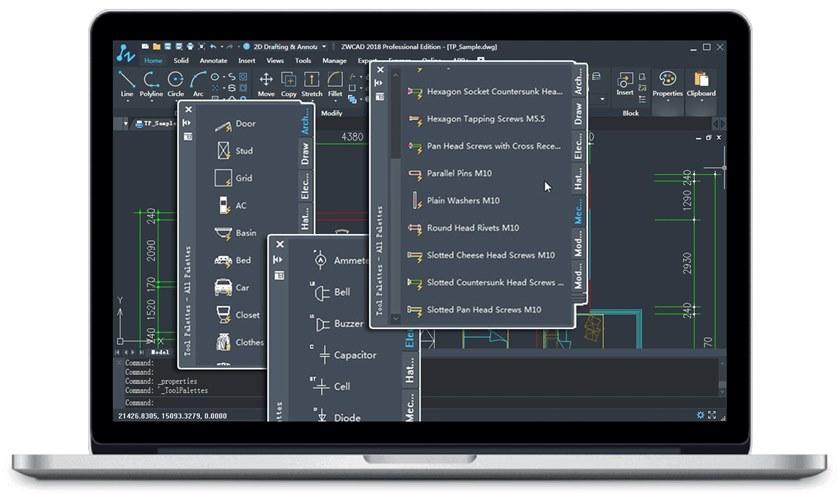 ZWSOFT 2d 3d cad технический чертеж sun-id-1383989 - Вид №3