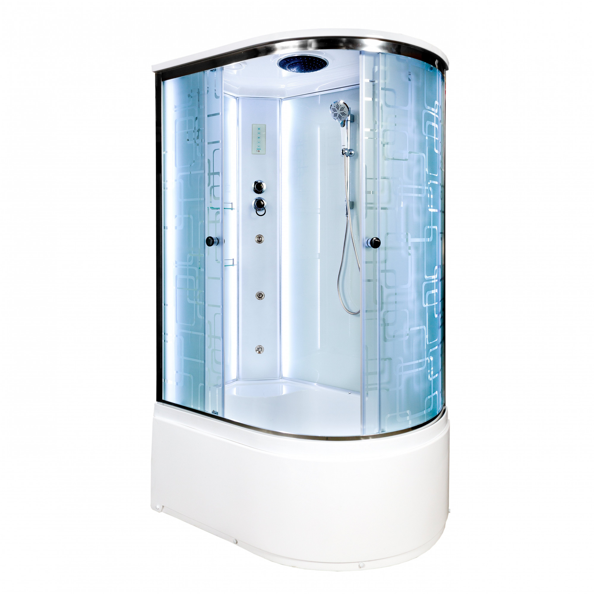 D272 R Душевая кабина DETO Серия D ЕМ4512 L LED с гм.