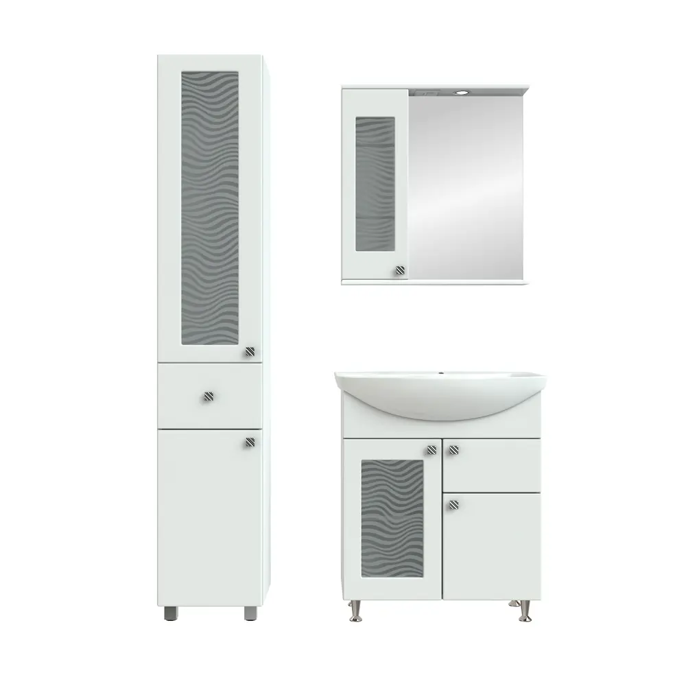 Тумба под раковину напольная «Мальта» 65 см цвет белый VIGO STLM-2178673 - Вид №4