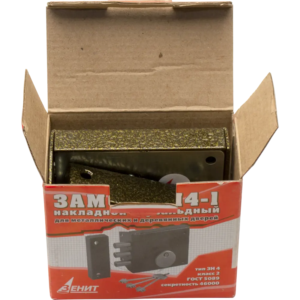 ЗЕНИТ ЗН-4-1 — накладной замок бронза для металлических и деревянных дверей 82490903 STLM-0028443 - Вид №3