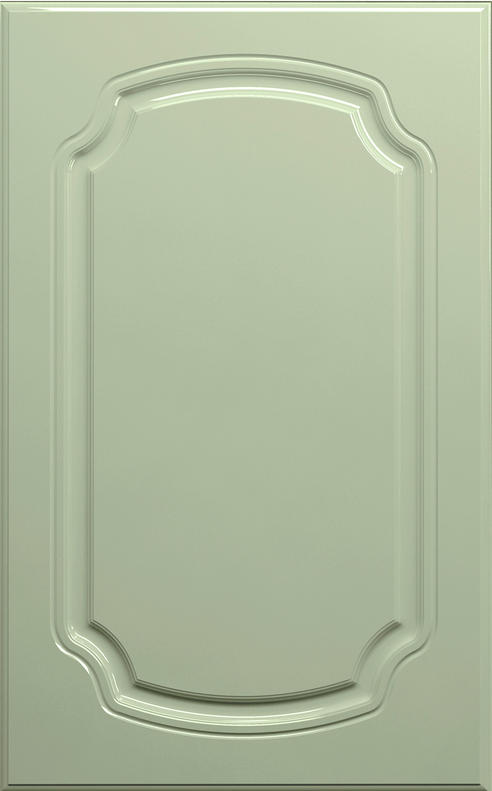 Фасады для кухни Классика Фрезеровка «Классика Романская» Фисташковый глянец ПЭТ №233 SIDAK SIST1269-204