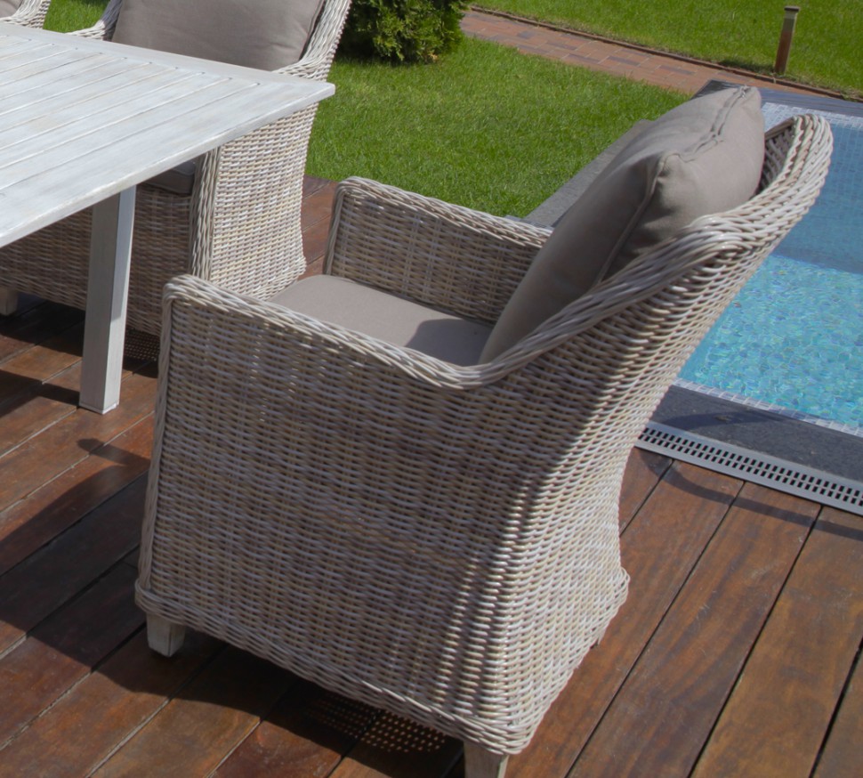 Кресло серое плетеное "Тоскана" BESTA FIESTA ТОСКАНА 044720 Серый - Вид №7