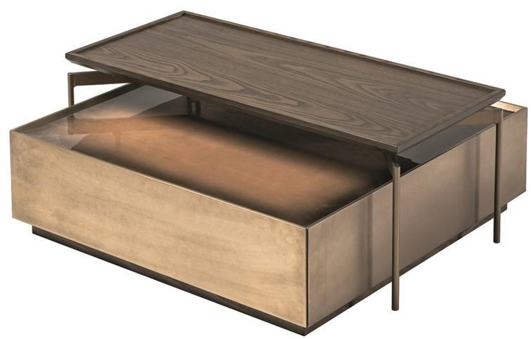 Shake Прямоугольный деревянный журнальный столик для гостиной sun-id-1391392 - Вид №1