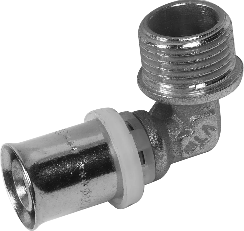 Угловой фитинг Valtec 90° с переходом на резьбу 1/2"x16 мм 15474663