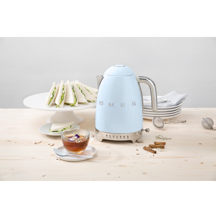 Чайник электрический Smeg с регулируемой температурой, голубой KLF04PBEU - Вид №1