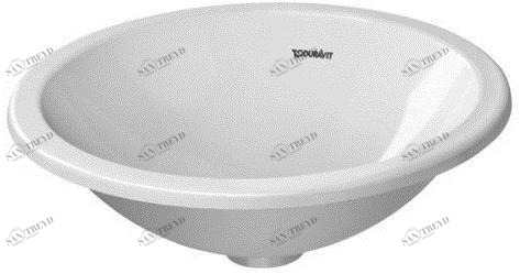 031845 Накладная раковина на столешницу  овальная Duravit Architec