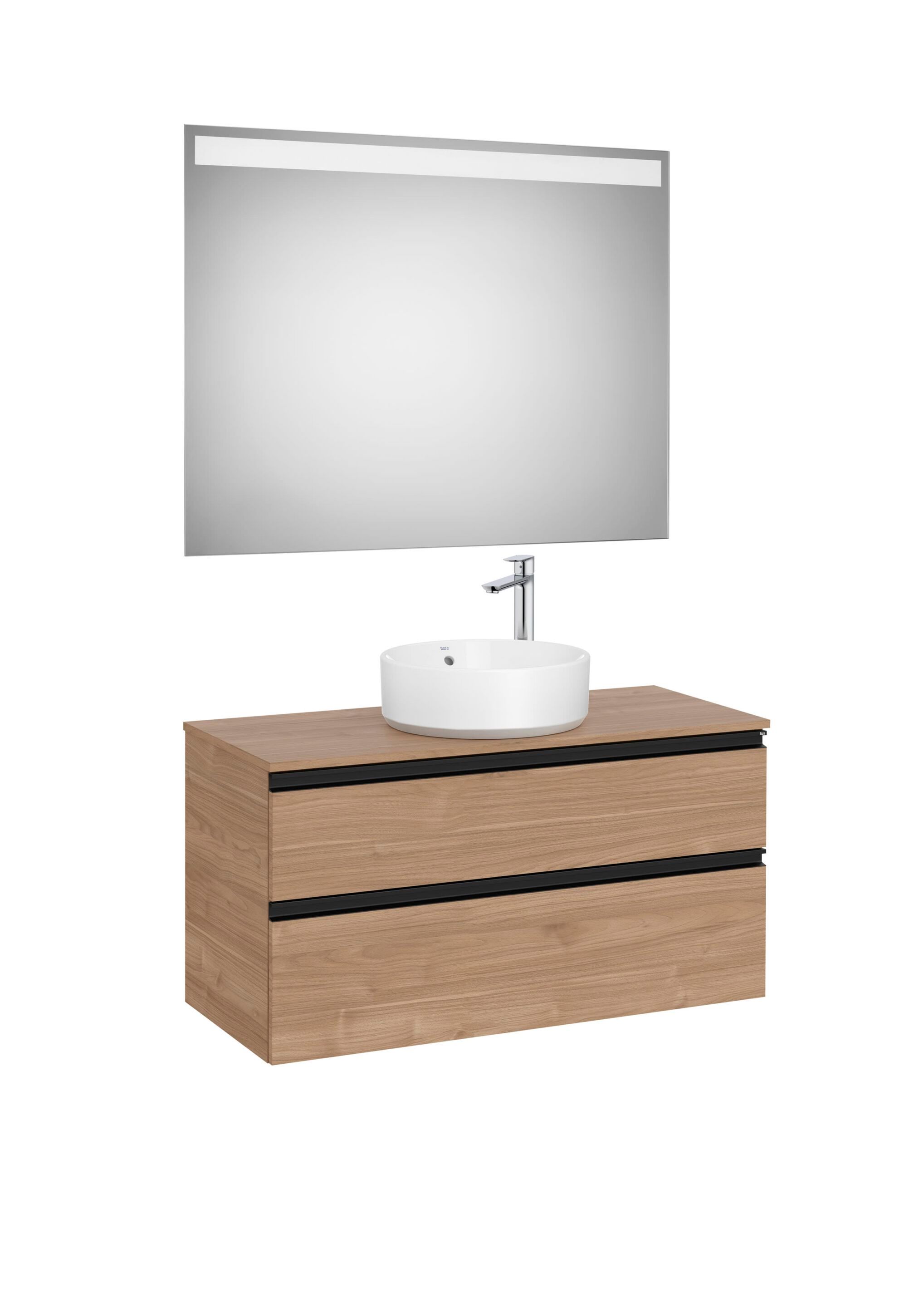 Деревянный шкаф для умывальника с зеркалом и столешницей Roca The Gap ARCH-00120591 - Вид №13