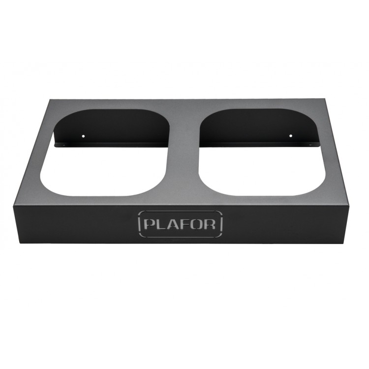 353-00 PLAFOR Металлическая база для 2 мусорных баков PLAFOR Sort Bin для раздельного сбора отходов 2 х 45 л. Черный 