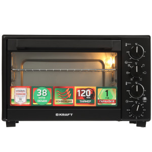 9080974 Мини-печь Kraft KFC-MO 384 HRKBL черный