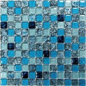 Satin Blue стекло 300х300