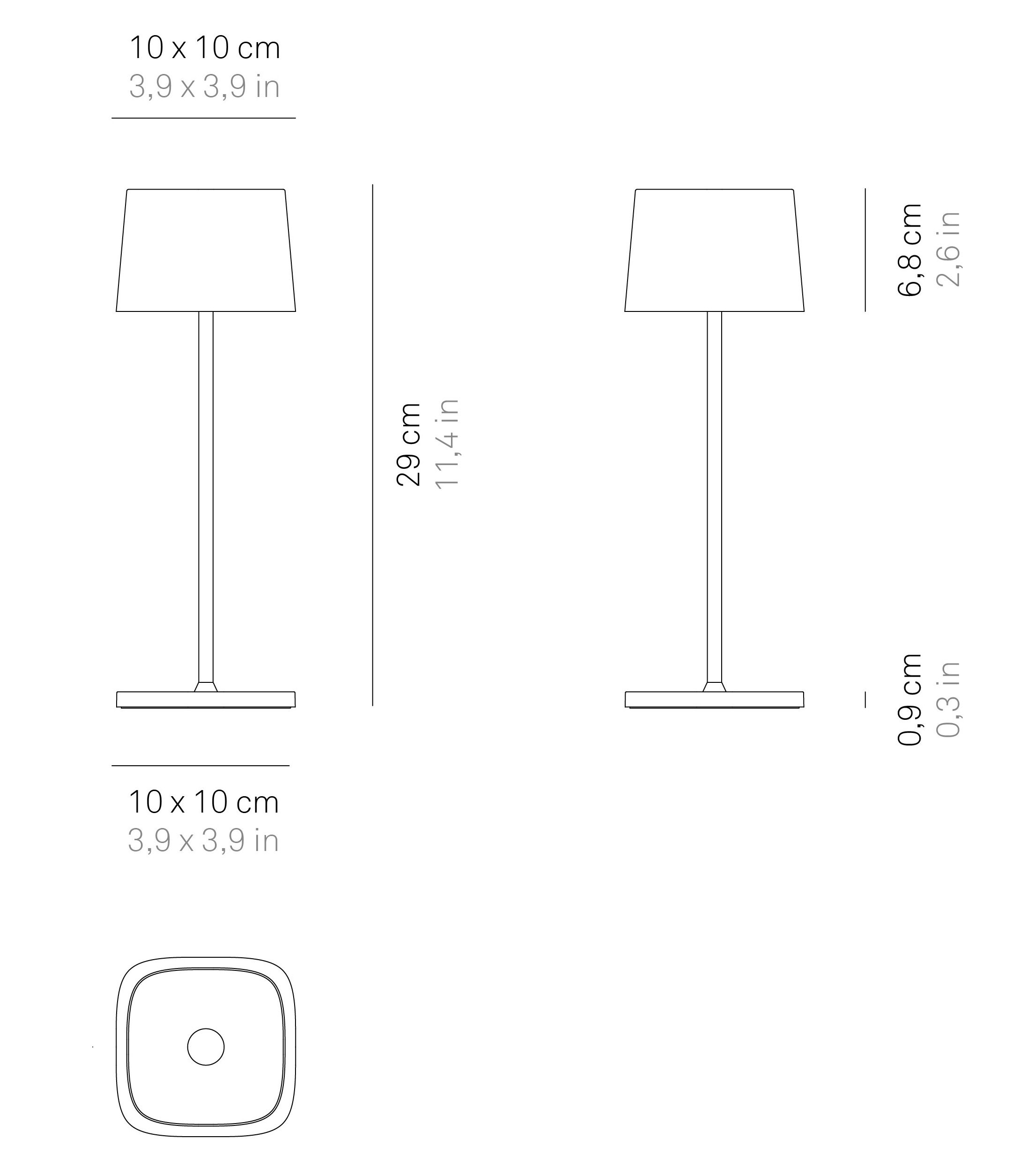 Аккумуляторная настольная лампа Zafferano Офелия ARCH-00038487 - Вид №11