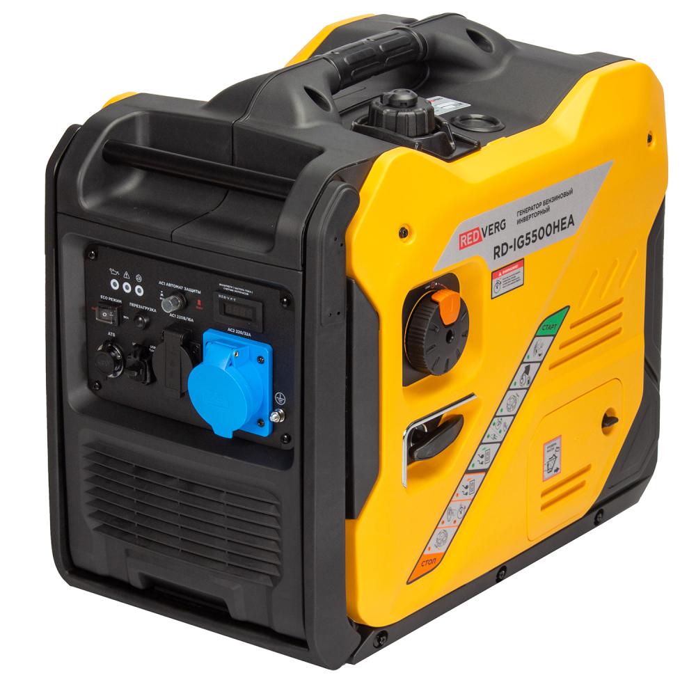 Электрогенератор   бензиновый RedVerg RD-IG5500HEA 9176606 STDN-0014808 - Вид №1