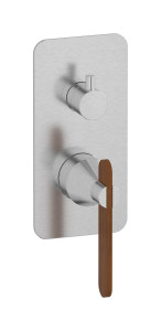 Встроенный смеситель для душа с двухходовым дивертером WE ARE IB ol398on Brushed Nickel Soho