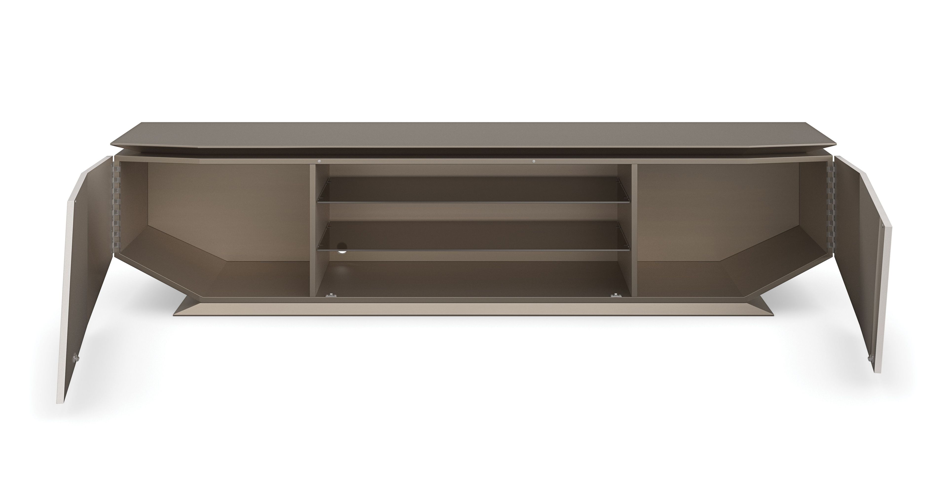 Деревянный шкаф для телевизора с системой люверсов Caracole AXIS ARCH-00142422 - Вид №3