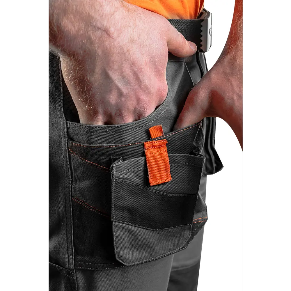 Шорты рабочие Neo Tools хлопок 100% серые размер XL рост 184-187 STLM-2025301 - Вид №3