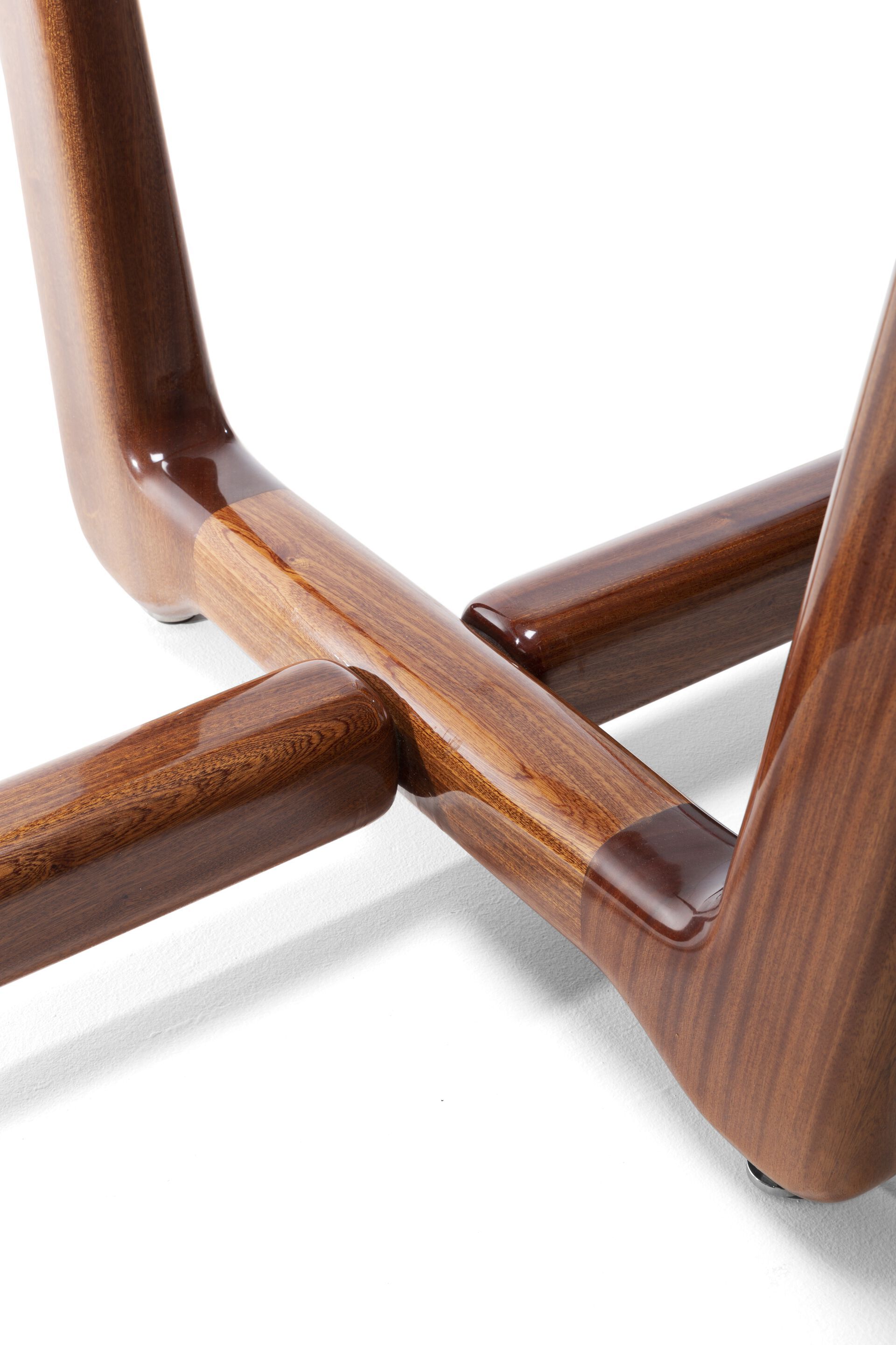 Овальный стол из красного дерева и хрусталя Exteta Sunset ARCH-00027432 - Вид №3