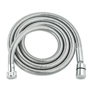 LE8035S Душевой шланг двухзагибный растяжной от1,5 до 1,8 м, TURN-FREE, сталь хромир, блистер LEMARK