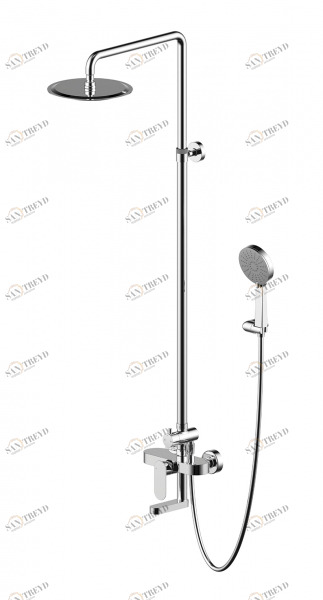 Душевой гарнитур с изливом GINA F665104C-A bravat