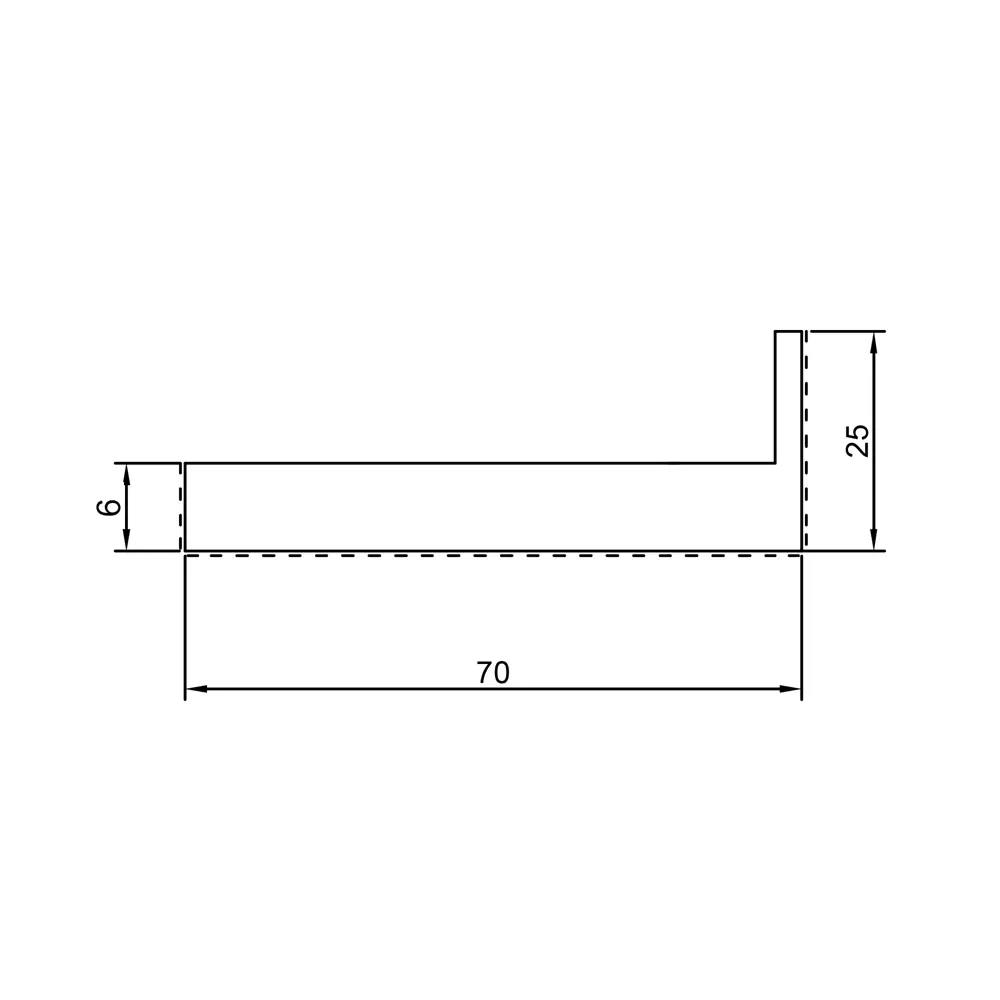 Наличник телескопический Linea 6/8 2150x70x8 мм HardFlex цвет платина VELLDORIS STLM-2199084 - Вид №2